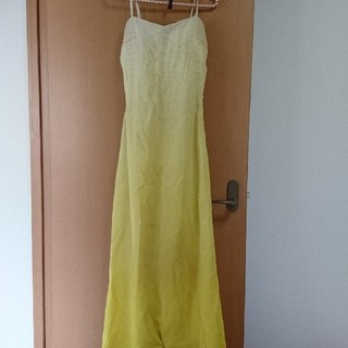 黄色グラデーションのドレス👗(ロングドレス)