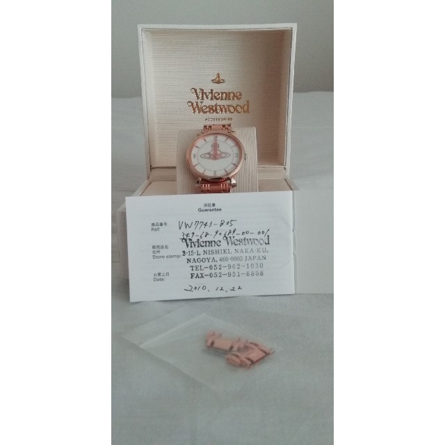 保証書付き Vivienne Westwood 腕時計 ピンクゴールド 2