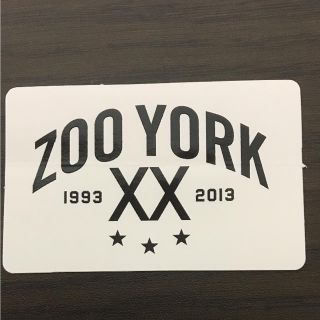 ズーヨーク(ZOO YORK)の【縦4.7cm横7.4cm】ZOO YORK ステッカー(ステッカー)