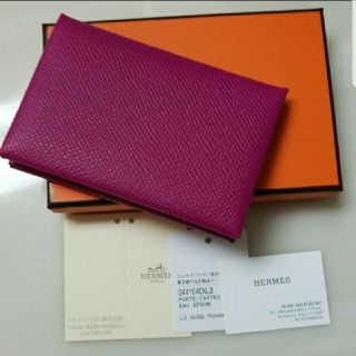 エルメス(Hermes)のエルメスカルヴィ　カードケース(名刺入れ/定期入れ)