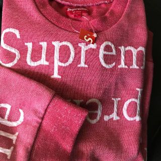 シュプリーム(Supreme)の希少Lサイズ  supreme jacquard logo crewneck(スウェット)