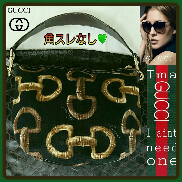 Gucci(グッチ)のレア💗GUCCI💗ラグジュアリーなビット柄 ワンショルダーバッグ保存袋付き☆ レディースのバッグ(ショルダーバッグ)の商品写真