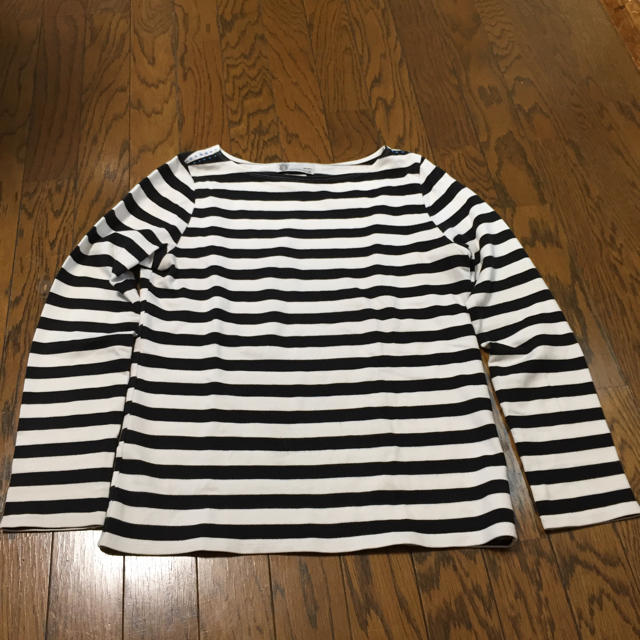 VISVIM(ヴィスヴィム)のvisvim womens ボーダー カットソー サイズ2 黒白 レディースのトップス(Tシャツ(長袖/七分))の商品写真