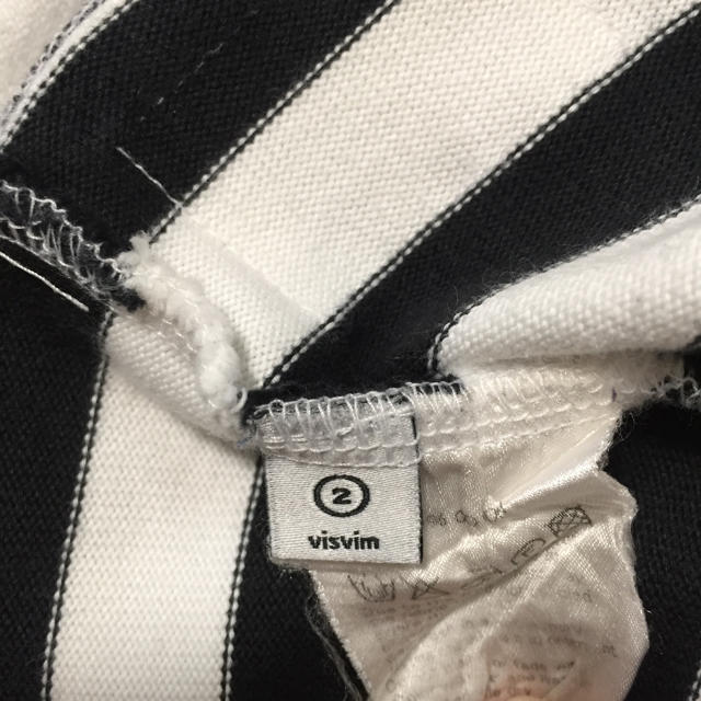 VISVIM(ヴィスヴィム)のvisvim womens ボーダー カットソー サイズ2 黒白 レディースのトップス(Tシャツ(長袖/七分))の商品写真