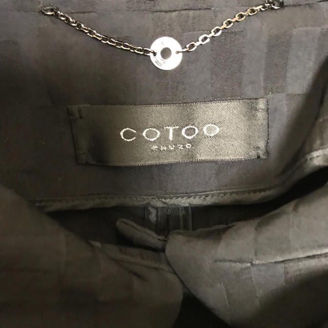 COTOO(コトゥー)のコトゥー レインコート兼薄手コート 黒 レディースのジャケット/アウター(スプリングコート)の商品写真