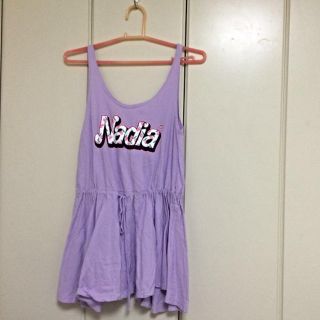 ナディア(NADIA)のNadia ロゴワンピ(ミニワンピース)