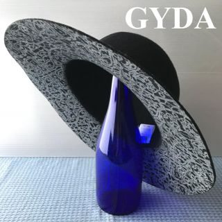 ジェイダ(GYDA)の《GYDA》ジェイダ★キャペリン★ツバ広帽★ハット★黒★お洒落★おしゃれ(ハット)