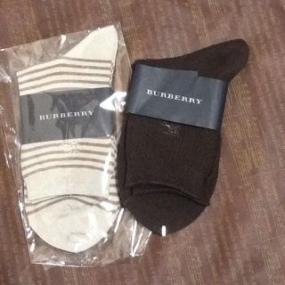 バーバリー(BURBERRY)の新品☆バーバリー ソックス 2点セット  母の日のプレゼントにも(ソックス)