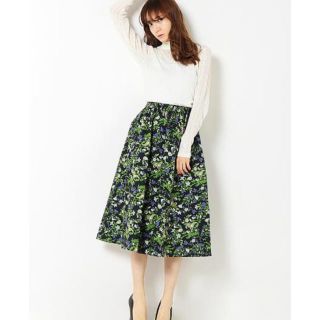 ムルーア(MURUA)のMURUA  retro flower フレアスカート size1(ロングスカート)