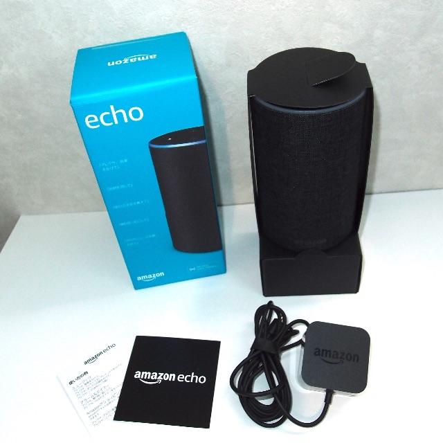 ECHO(エコー)のAmazon ECHO チャコール スマホ/家電/カメラのオーディオ機器(スピーカー)の商品写真