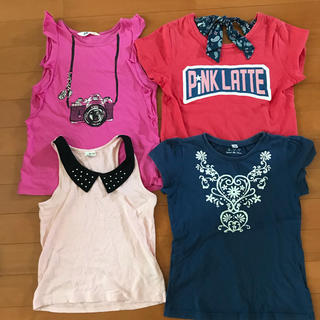 ピンクラテ(PINK-latte)のTシャツ タンクトップ 女の子セット 130-140(Tシャツ/カットソー)