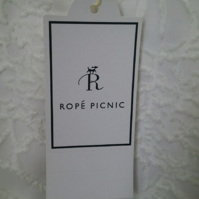 Rope' Picnic(ロペピクニック)の【タグ付き新品】花柄レーススカート ホワイト ROPE PICNIC レディースのスカート(ひざ丈スカート)の商品写真