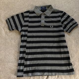 フレッドペリー(FRED PERRY)のフレッドペリー ポロシャツ グレー×黒ボーダー(ポロシャツ)