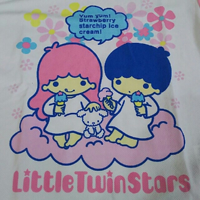 リトルツインスターズ(リトルツインスターズ)の【110】Little Twin Starsキキララ半袖パジャマ キッズ/ベビー/マタニティのキッズ服女の子用(90cm~)(パジャマ)の商品写真