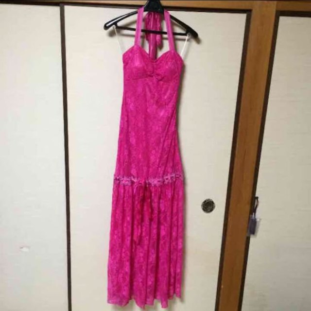 【新品未使用】ビビットピンク♡ドレス♡三点セット♡ レディースのフォーマル/ドレス(その他ドレス)の商品写真