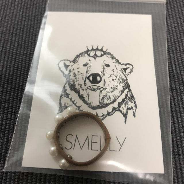 SMELLY(スメリー)のSMELLY レザー パール ツブツブ リング urban research レディースのアクセサリー(リング(指輪))の商品写真