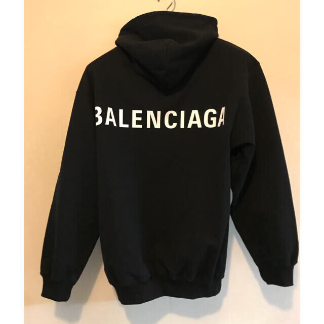 パーカー【新品 未使用】Balenciaga ロゴ入りフーディ サイズS