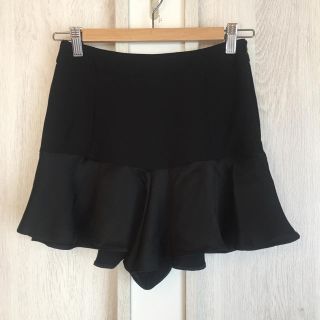 ザラ(ZARA)のZARA キュロットスカート ショートパンツ ブラック 黒(キュロット)