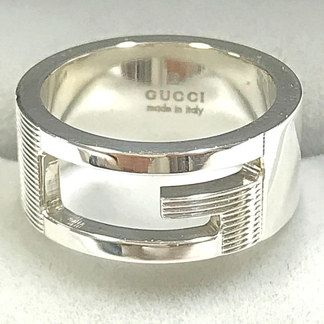 Gucci(グッチ)の新品仕上済 GUCCI SV925 Ｇロゴリング 7号 レディースのアクセサリー(リング(指輪))の商品写真