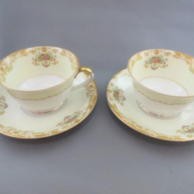 ◇Noritake オールドノリタケ カップ&ソーサー 2客セット M印◇