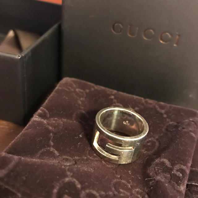 Gucci(グッチ)の✡️USEDにご理解いただける方✡️GUCCI silver ring 刻印13 レディースのアクセサリー(リング(指輪))の商品写真