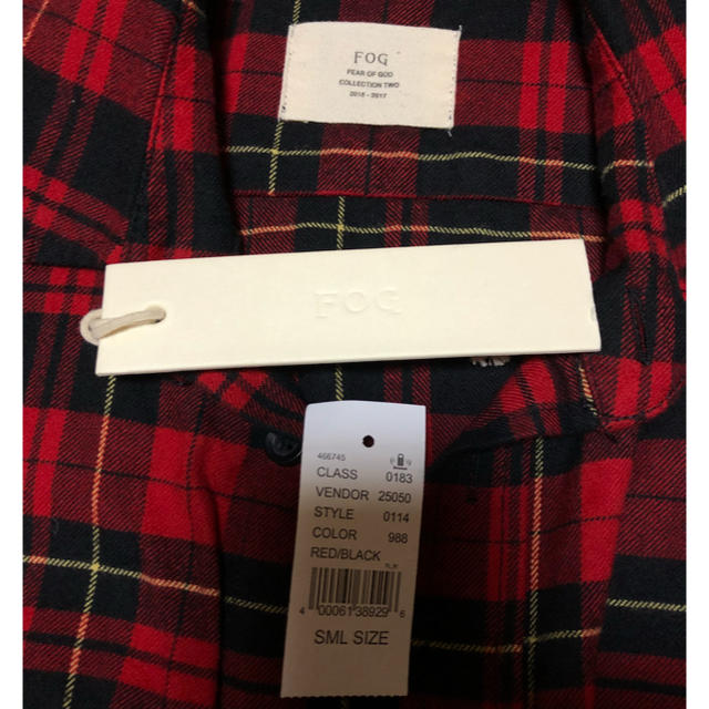 FEAR OF GOD(フィアオブゴッド)のfog チェックシャツ S メンズのトップス(シャツ)の商品写真