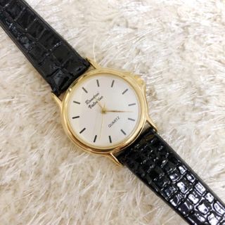 サンタモニカ(Santa Monica)のused  ＊  gold × black color watch(腕時計)