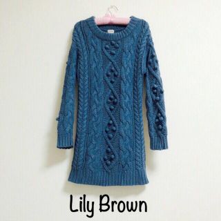 リリーブラウン(Lily Brown)のLily Brown ♡ニットワンピース(ニット/セーター)