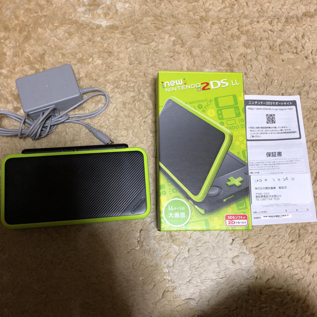 ニンテンドー2DS - 2DS LL 保証証あり ライムグリーンの通販 by にっ