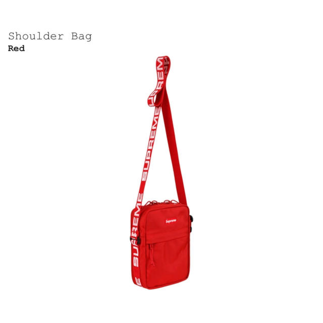 Supreme 18ss Shoulder Bag Red