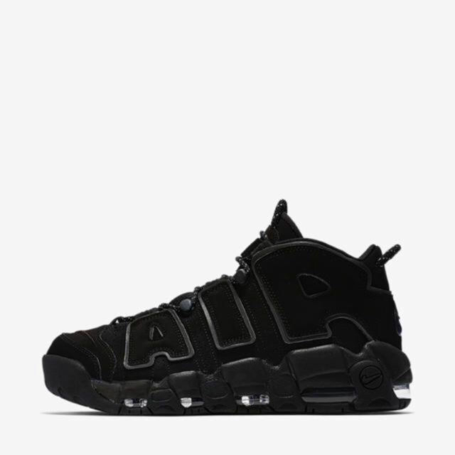 込 28.5 AIR MORE UPTEMPO BLACKスニーカー