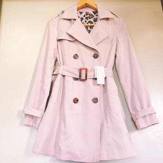 エイミーイストワール(eimy istoire)の今期 leopard pattern trench coat ピンク♡(トレンチコート)