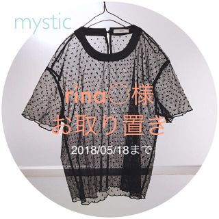 ミスティック(mystic)のmystic//シースルーtee(カットソー(半袖/袖なし))