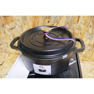 ストウブ(STAUB)の新品　ストウブ 鍋 STAUB ピコ ココット ラウンド 22cm　ブラック(鍋/フライパン)