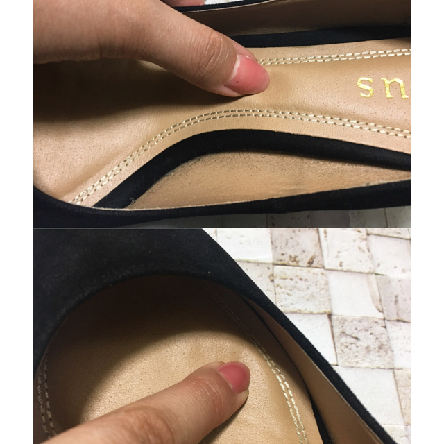 salus(サルース)の黒パンプス 24.5cm レディースの靴/シューズ(ハイヒール/パンプス)の商品写真