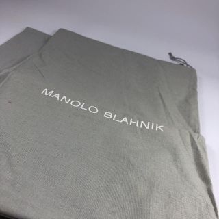 マノロブラニク(MANOLO BLAHNIK)のマノロ 保存袋 シューケース 二枚セット(ショップ袋)