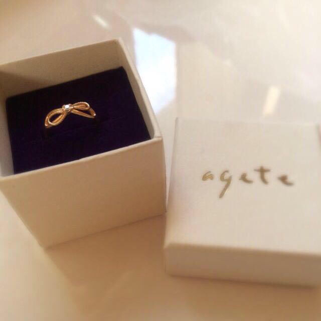 agete(アガット)の♡agete ピンキーリング 10K♡ レディースのアクセサリー(リング(指輪))の商品写真