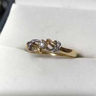 エル(ELLE)のダイヤモンドリング K18 pt900 コンビ (リング(指輪))