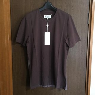 マルタンマルジェラ(Maison Martin Margiela)の46新品60%off マルジェラ 切り替え Tシャツ ブラウン(Tシャツ/カットソー(半袖/袖なし))