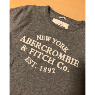 アバクロンビーアンドフィッチ(Abercrombie&Fitch)の★アバクロ グレーＴシャツ Lサイズ(Tシャツ/カットソー(半袖/袖なし))