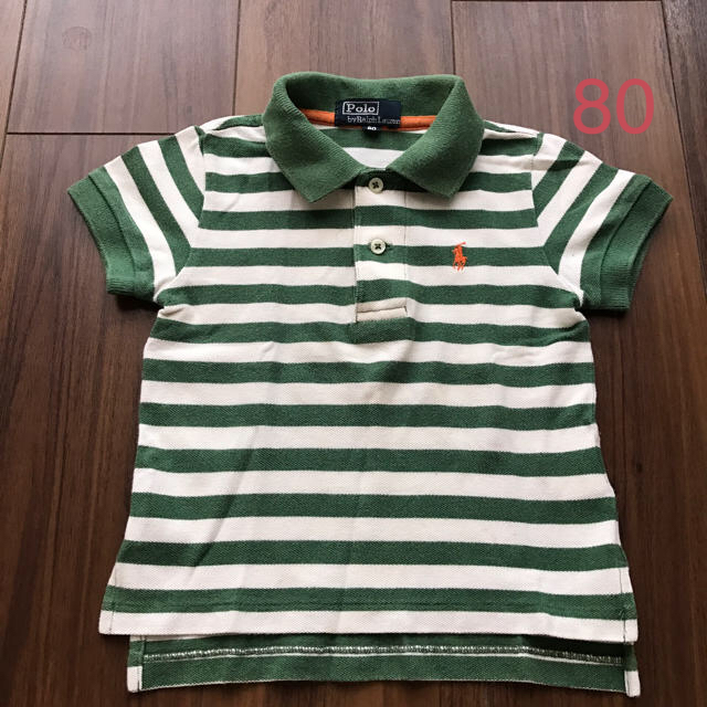 POLO RALPH LAUREN(ポロラルフローレン)のラルフローレン ボーダーポロシャツ80 キッズ/ベビー/マタニティのベビー服(~85cm)(シャツ/カットソー)の商品写真