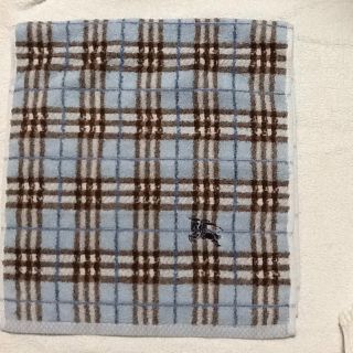 バーバリー(BURBERRY)の新品未使用  ★バーバリー  フェイスタオル    ブルーチェック(タオル/バス用品)