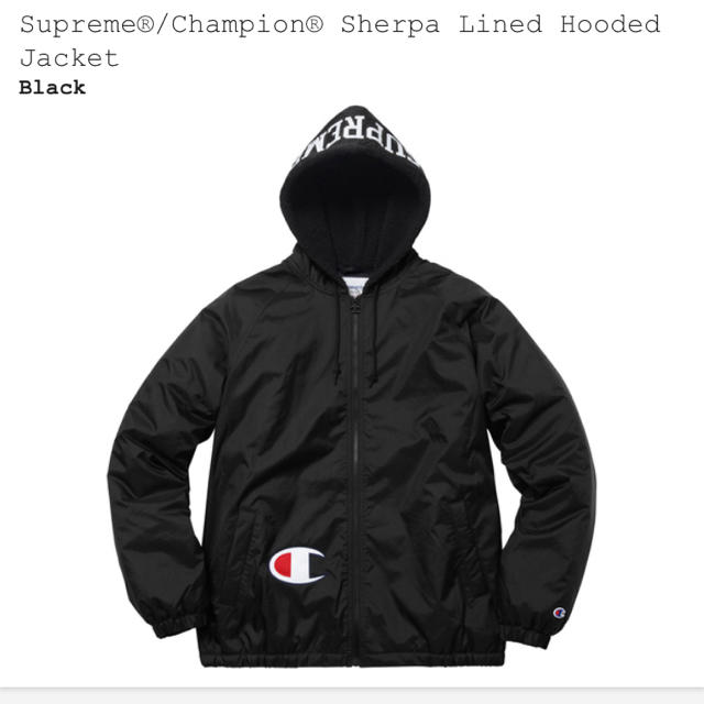 クリアランス特売中 L Supreme champion 17aw hooded jacket ブルゾン