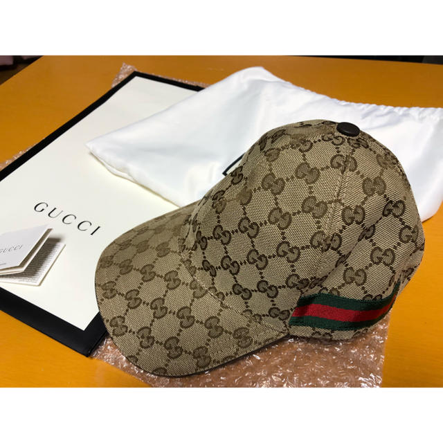 Gucci(グッチ)のGUCCI オリジナルGGキャンバス ベースボールキャップ一回着用美品です。 メンズの帽子(キャップ)の商品写真