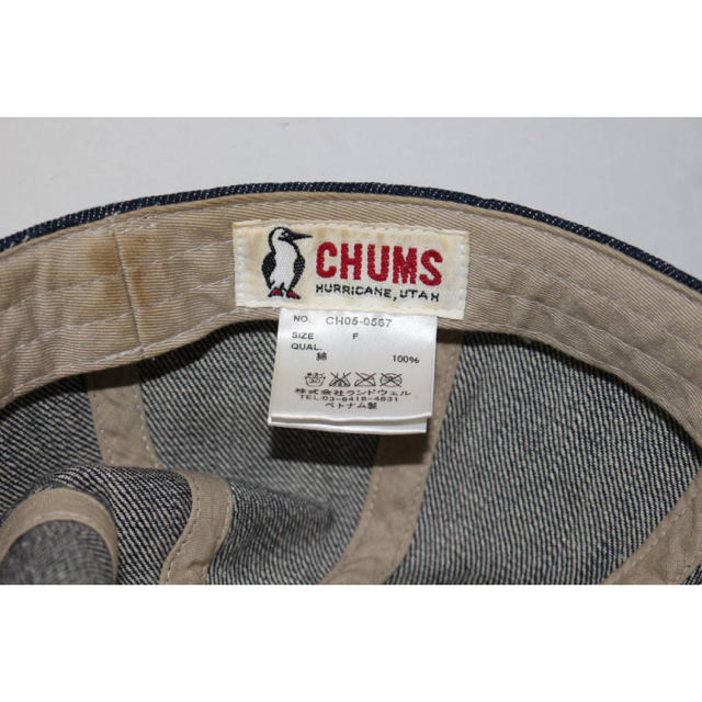 CHUMS(チャムス)のCHUMSチャムス デニムキャップ チャムキャップ メンズの帽子(キャップ)の商品写真