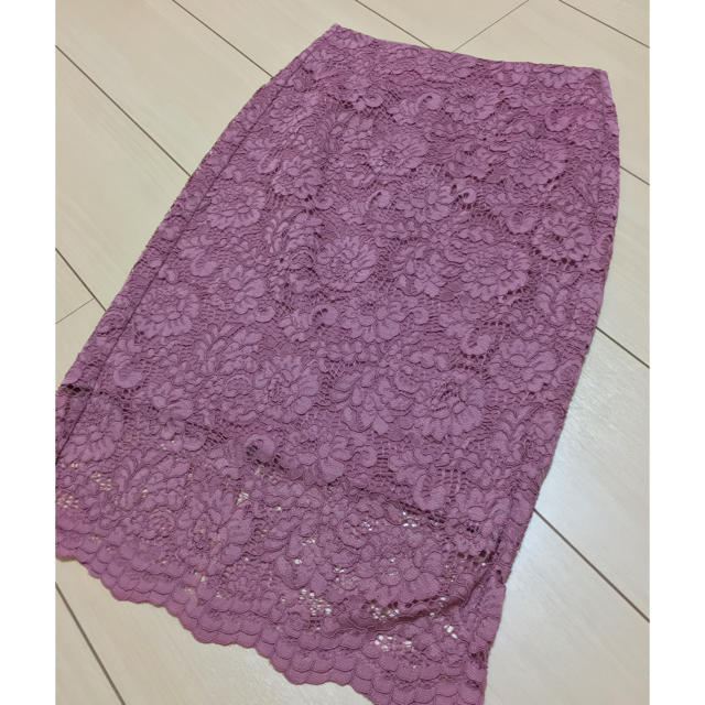 GU(ジーユー)のGU☆レーススカート  ピンク レディースのスカート(ひざ丈スカート)の商品写真