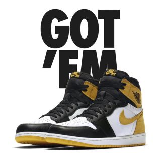 ナイキ(NIKE)のNIKE AIR JORDAN 1 HIGH OG YELLOW OCHRE (スニーカー)