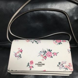 コーチ(COACH)のシャーロット様5/20【新品】コーチ ショルダーバッグ 花柄 （ホワイト×花柄）(ショルダーバッグ)