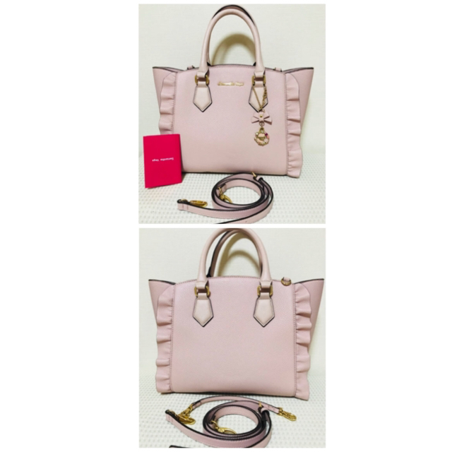 Samantha Vega(サマンサベガ)の美品 サマンサベガ フラッター 小 ピンク レディースのバッグ(ハンドバッグ)の商品写真