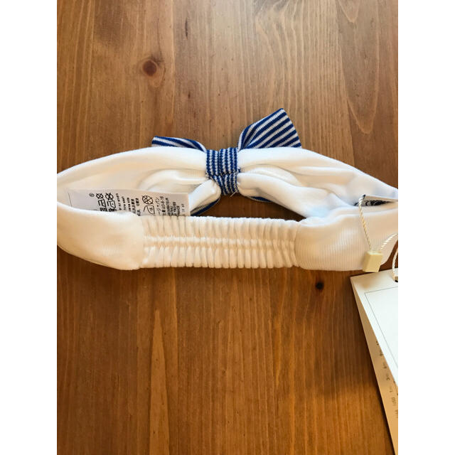 PETIT BATEAU(プチバトー)のプチバトー ブルーマリニエールヘアバンド☆新品未使用 キッズ/ベビー/マタニティのこども用ファッション小物(帽子)の商品写真